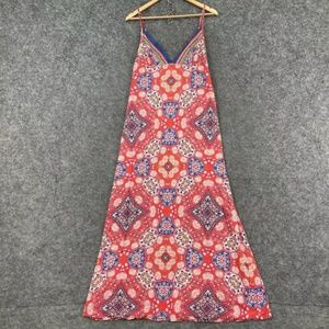 Camilla Beach House Maxi Dress Womens Size 1 AU 10 Cotton Blend Zip 230.06